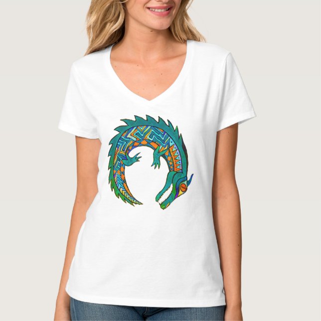 Camiseta Tribal Alligator Art (Frente)