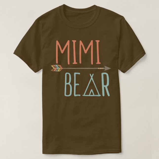 Camiseta Tribal Arrow Mimi Bear Avó (Frente do Design)