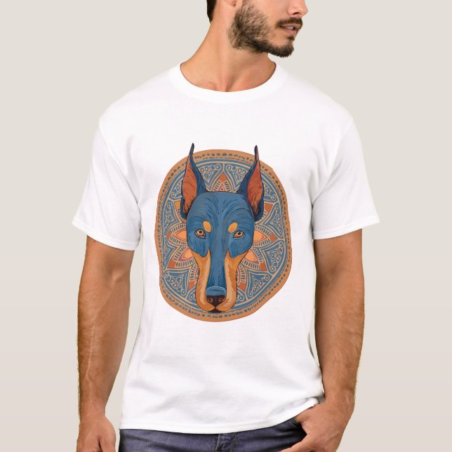 Camiseta Tribal Art Doberman (Frente)
