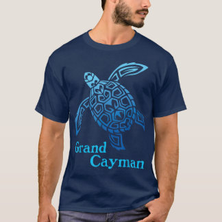 Camiseta Tribal de Tartaruga Marítima das Ilhas Grande Caym