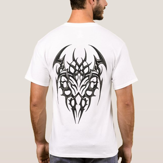 Camiseta Tribal Heart Scrollwork (Verso)