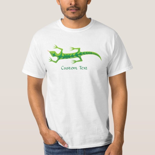 Camiseta Tribal Lizard Green (Frente)