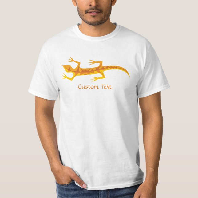 Camiseta Tribal Lizard Orange (Frente)