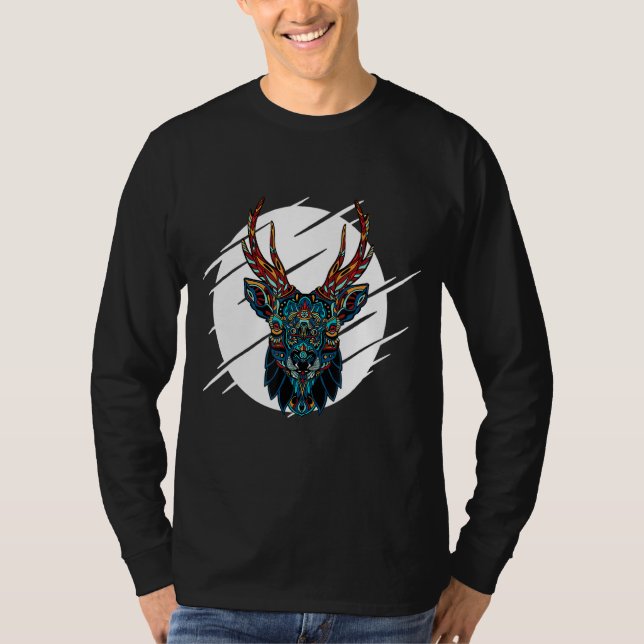 Camiseta Tribal Moose Head (Frente)