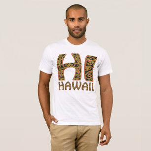 Camiseta tribal polinésio de Havaí