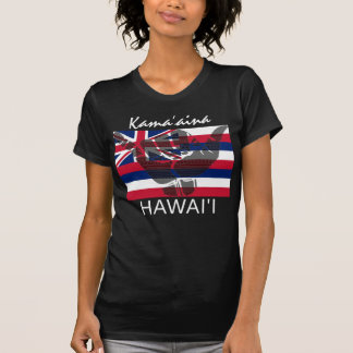 Camiseta TRIBAL SHAKA (HANG LOOSE) Kamaāina HI FLAG BG