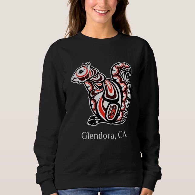 Camiseta Tribal Squirrel Glendora CA PNW Native American (Frente)