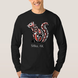 Camiseta Tribal Squirrel Sitka Alaska Native American Haida