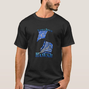 Camiseta Tribal Stingray de Vacinação de Napili Beach Hawai