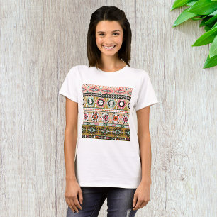 Camiseta Tribal Tribal Aztec Pattern Boho Geométrico
