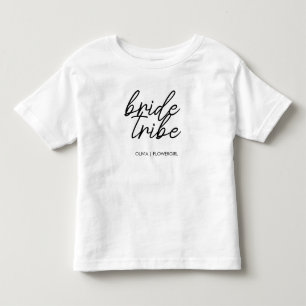 Camiseta Tribo Bride Rapariga de Flores de Casamento Mode