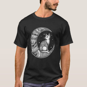 Camiseta Tribo de Gatos - Fases Lunares Felinas Dono de Gat
