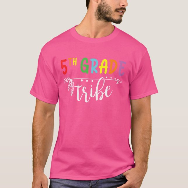 Camiseta Tribo De Professores Do Quinto Ano De Volta Aos Me (Frente)