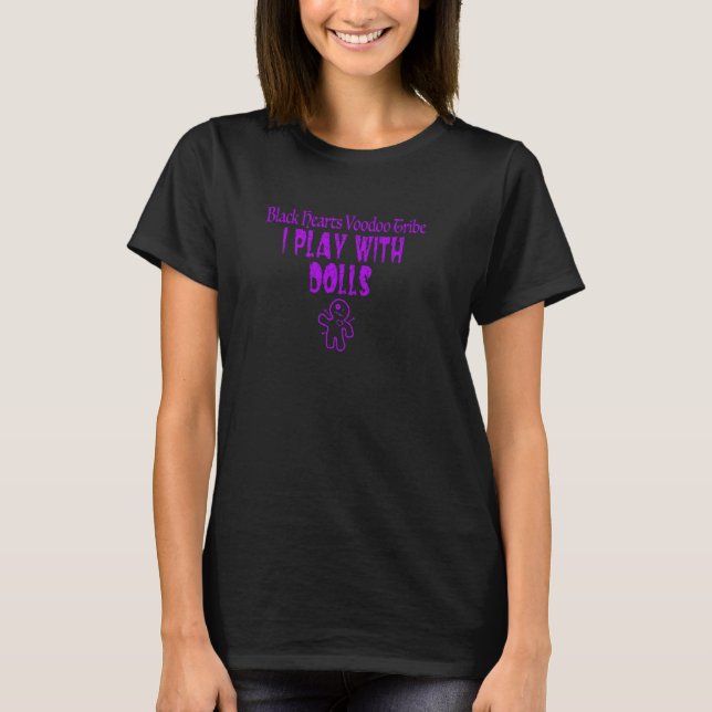 Camiseta Tribo Voodoo "Corações Negros" Eu Toco Com Dólares (Frente)