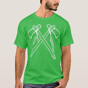 Camiseta Tribos de Eixos Negros Oferecendo TSirt Clássico