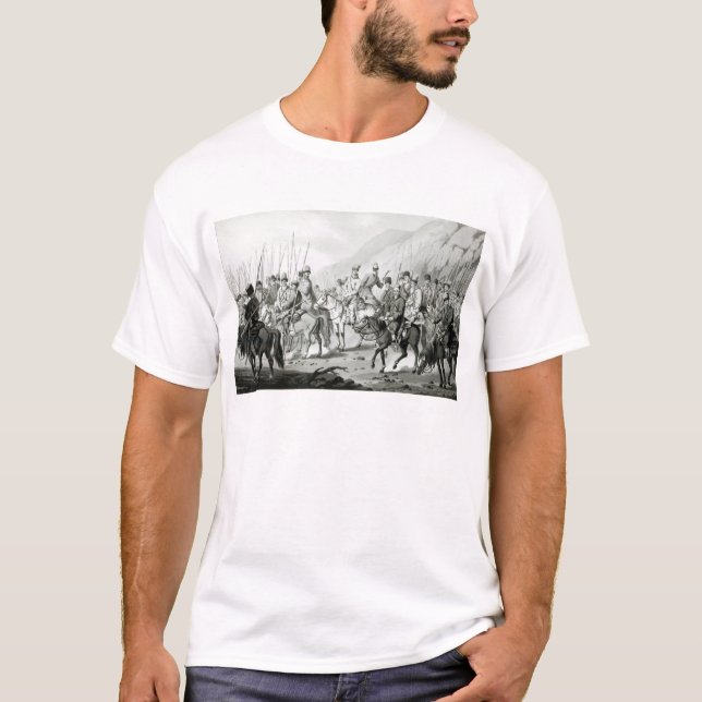 Camiseta Tribos diferentes de Cossacks do russo (Frente)
