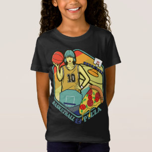 Camiseta Tribunal de Basquete Pizza Itália Pasta Foodie Gif