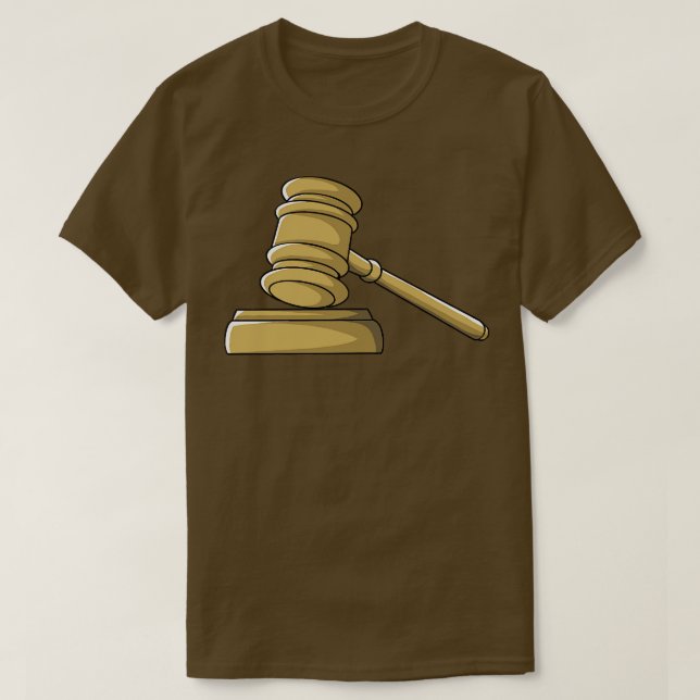 Camiseta Tribunal Gavel Juiz do Tribunal Juris Juristas (Frente do Design)