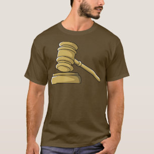 Camiseta Tribunal Gavel Juiz do Tribunal Juris Juristas
