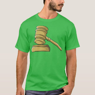 Camiseta Tribunal Gavel Juiz do Tribunal Juris Juristas