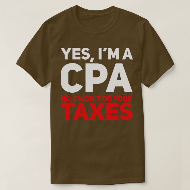 Camiseta Tributação Contabilística CPA (Frente do Design)