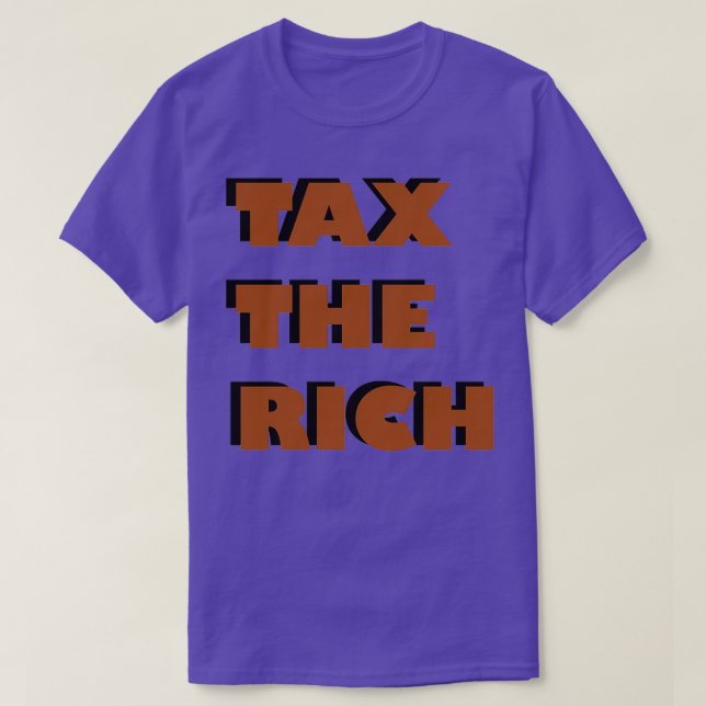 Camiseta tributar os ricos (Frente do Design)
