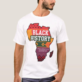 Camiseta Tributo à História Negra - Mapa Vibrante da África