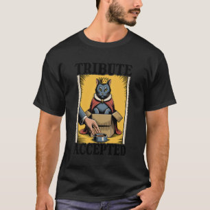Camiseta Tributo Aceito Amante de Gato Gato na Caixa Gato D