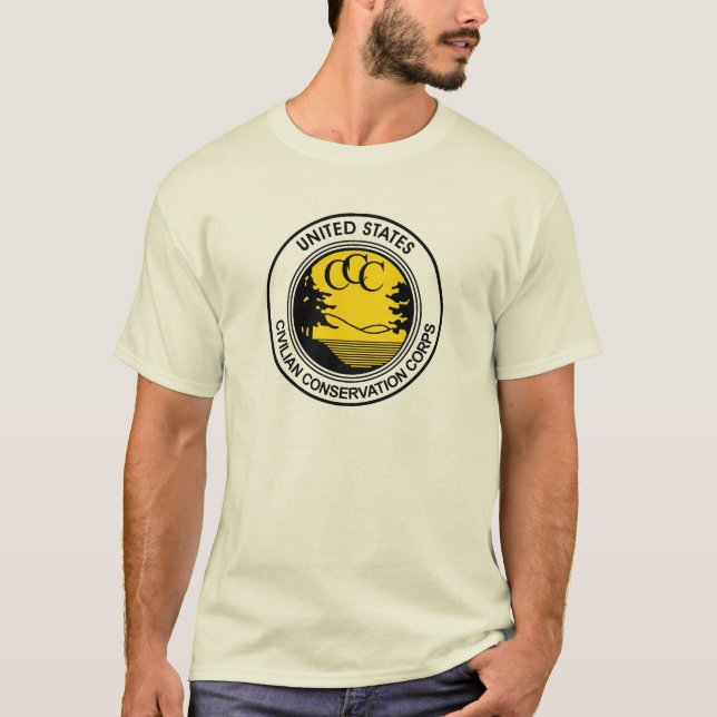 Camiseta Tributo civil do corpo da conservação do CCC (Frente)