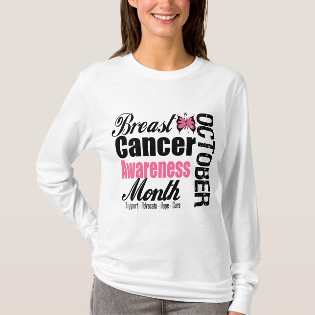 Camiseta Tributo da borboleta do mês de consciência do (Frente)