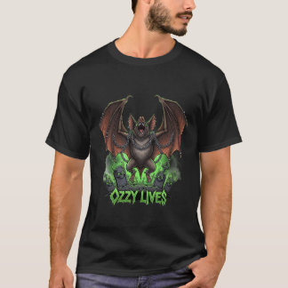 Camiseta Tributo de Bat Metal Voador - Vidas Ozzy