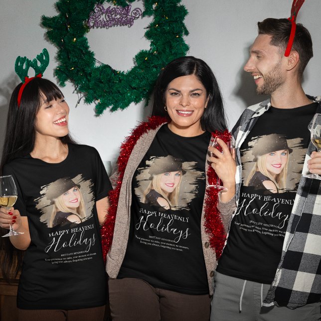 Camiseta Tributo de Natal Foto Memorial (Criador carregado)