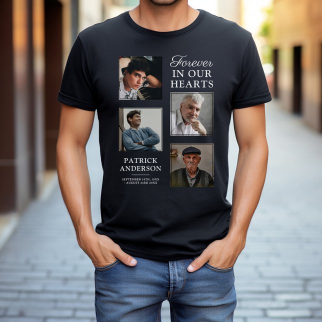 Camiseta Tributo Foto para Sempre em Nossos Corações (Criador carregado)