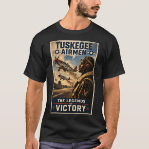 Camiseta Tributo "Lendas da Vitória" aos Tuskegee Airmen