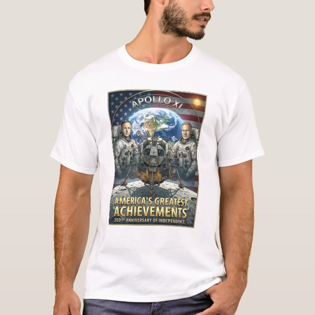 Camiseta Tributo "Os Maiores Feitos da América" (Frente)