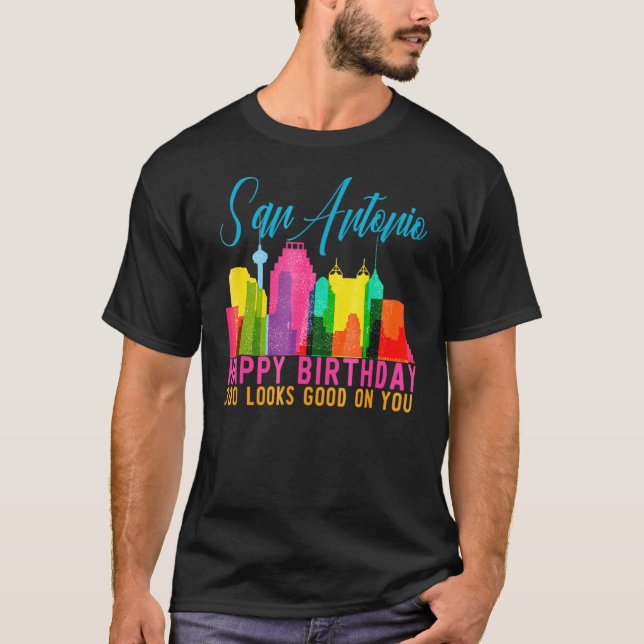 Camiseta Tricentenial 300 Skylin de San Antonio Happy Anive (Frente)