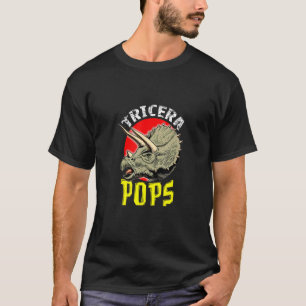 Camiseta Tricera Pops Pai Dinossauro Dino