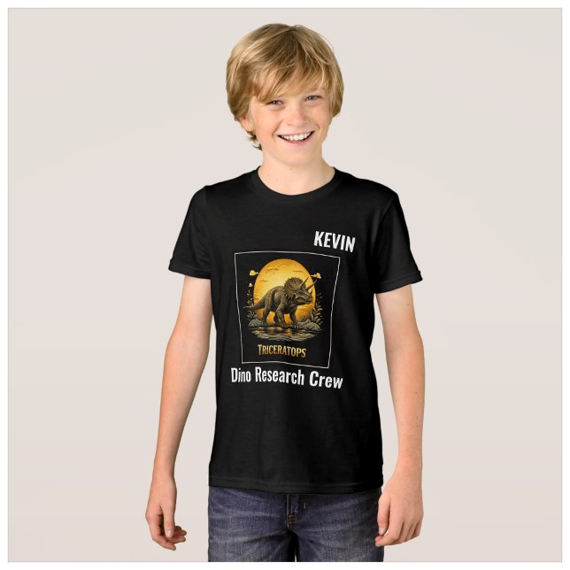 Camiseta Triceratops Dinossauro Pré-Histórico Lua (Criador carregado)