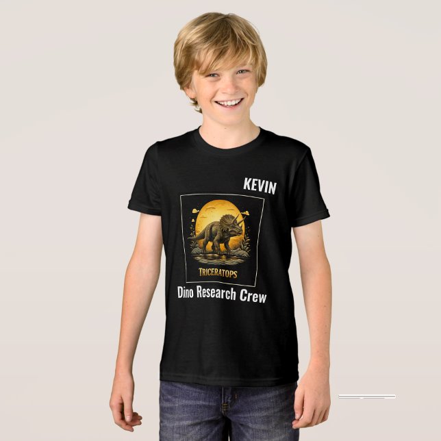 Camiseta Triceratops Dinossauro Pré-histórico Lua (Criador carregado)