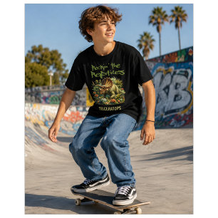 Camiseta Triceratops Dinossauro Rockin’ os Répteis