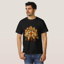 Camiseta Triceratops em Patchwork