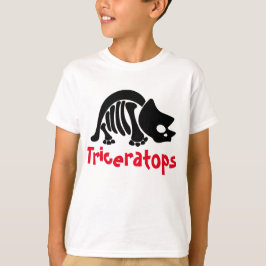 Camiseta Triceratops Skeleton
