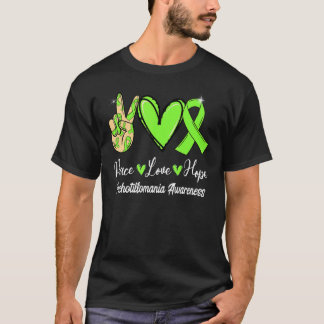 Camiseta Trichotillomania Consciência Paz Amor Esperança Li