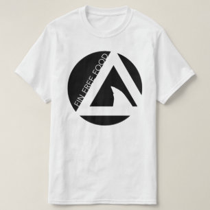 Camiseta tricircles livres da comida da aleta do tubarão
