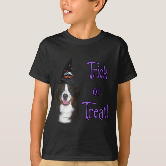 Camiseta Trick de Cachorro da Montanha Bernese (Frente)