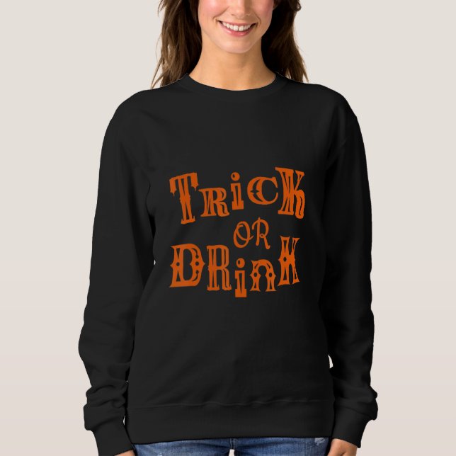 Camiseta Trick or Drink  Halloween Drink (Frente)
