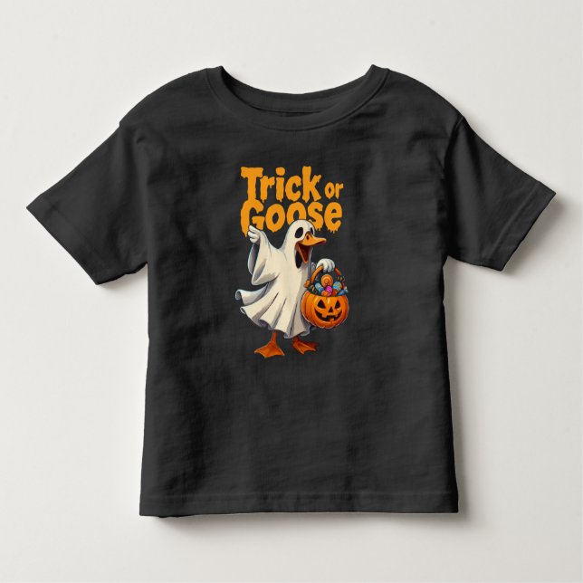 Camiseta Trick or Goose Halloween Goose (Frente)
