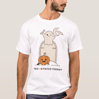 Camiseta Trick or Patch Tuesday Divertido Sysadmin Hallowee