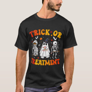 Camiseta Trick Or Pt Fisioterapia Therast Halloween 