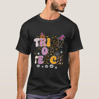 Camiseta Trick Or Teach Halloween Professor Engraçado